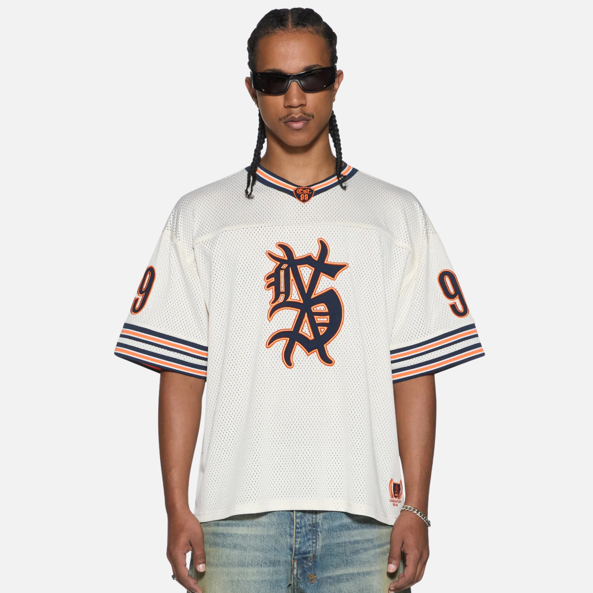 Ksubi Natural Bolter Duke Ecru Mesh Jersey