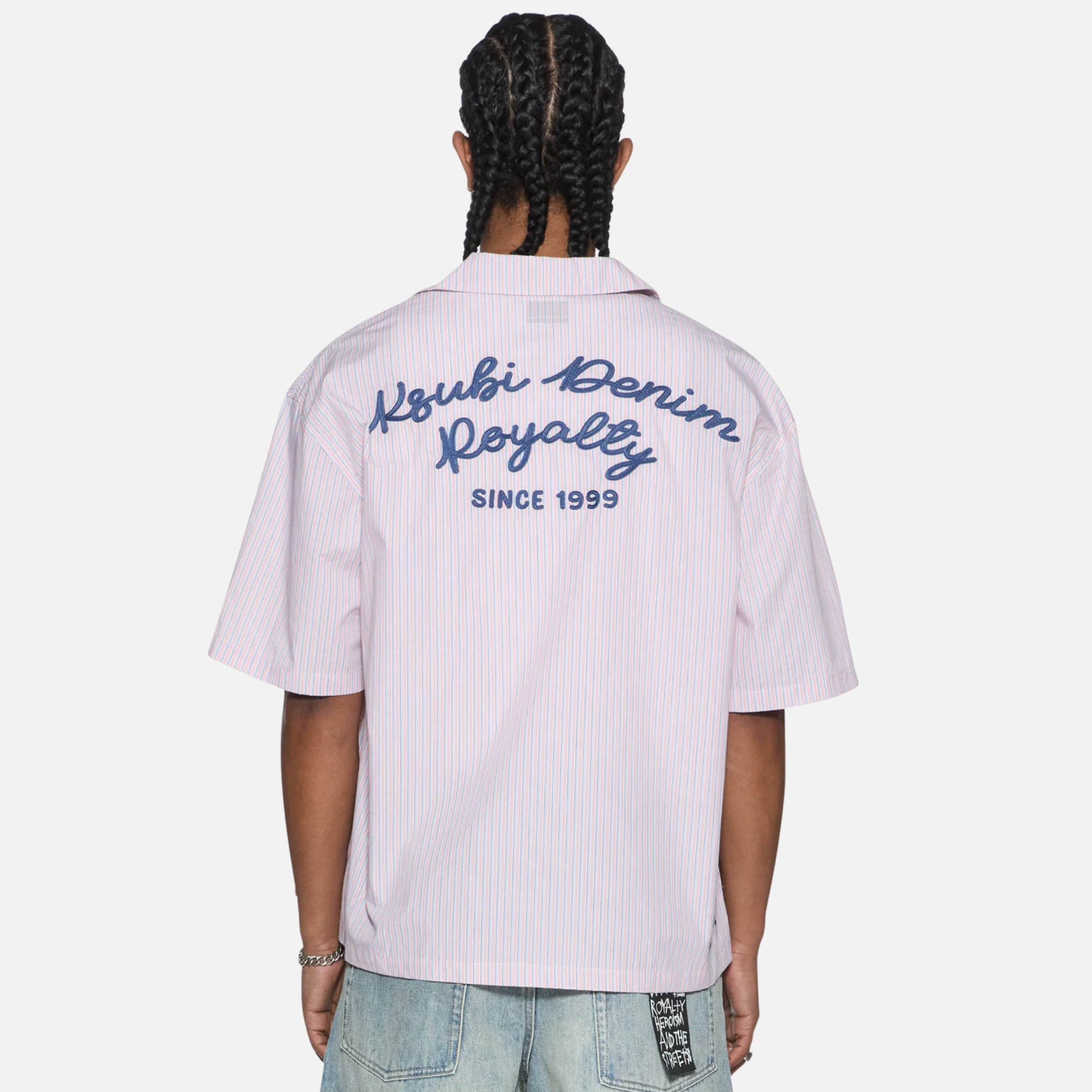 Ksubi Pink Diner Stripe Button-Down Shirt