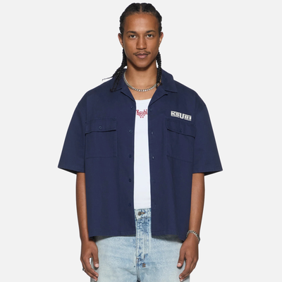 Ksubi Navy Boiler Button-Down Shirt