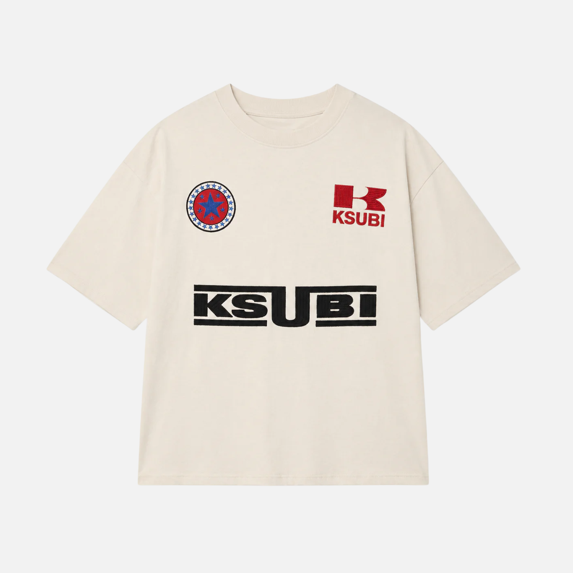 Ksubi Natural Zoom Ekcess Ecru T-Shirt