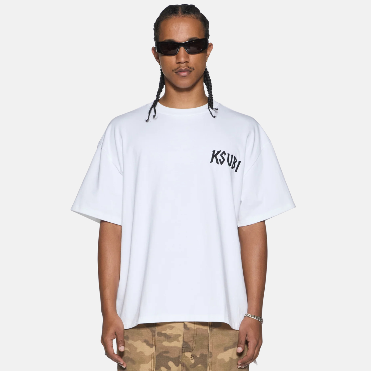 Ksubi White Stay Up Ekcess T-Shirt