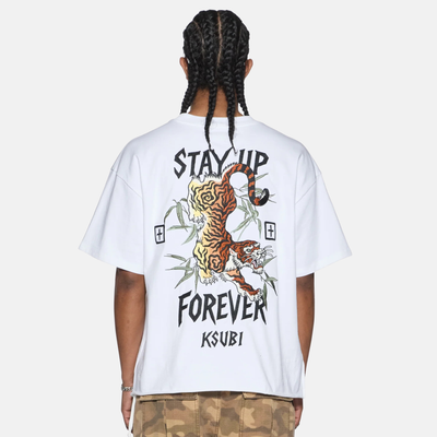 Ksubi White Stay Up Ekcess T-Shirt