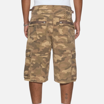 Ksubi Troop Sand Camo Cargo Shorts