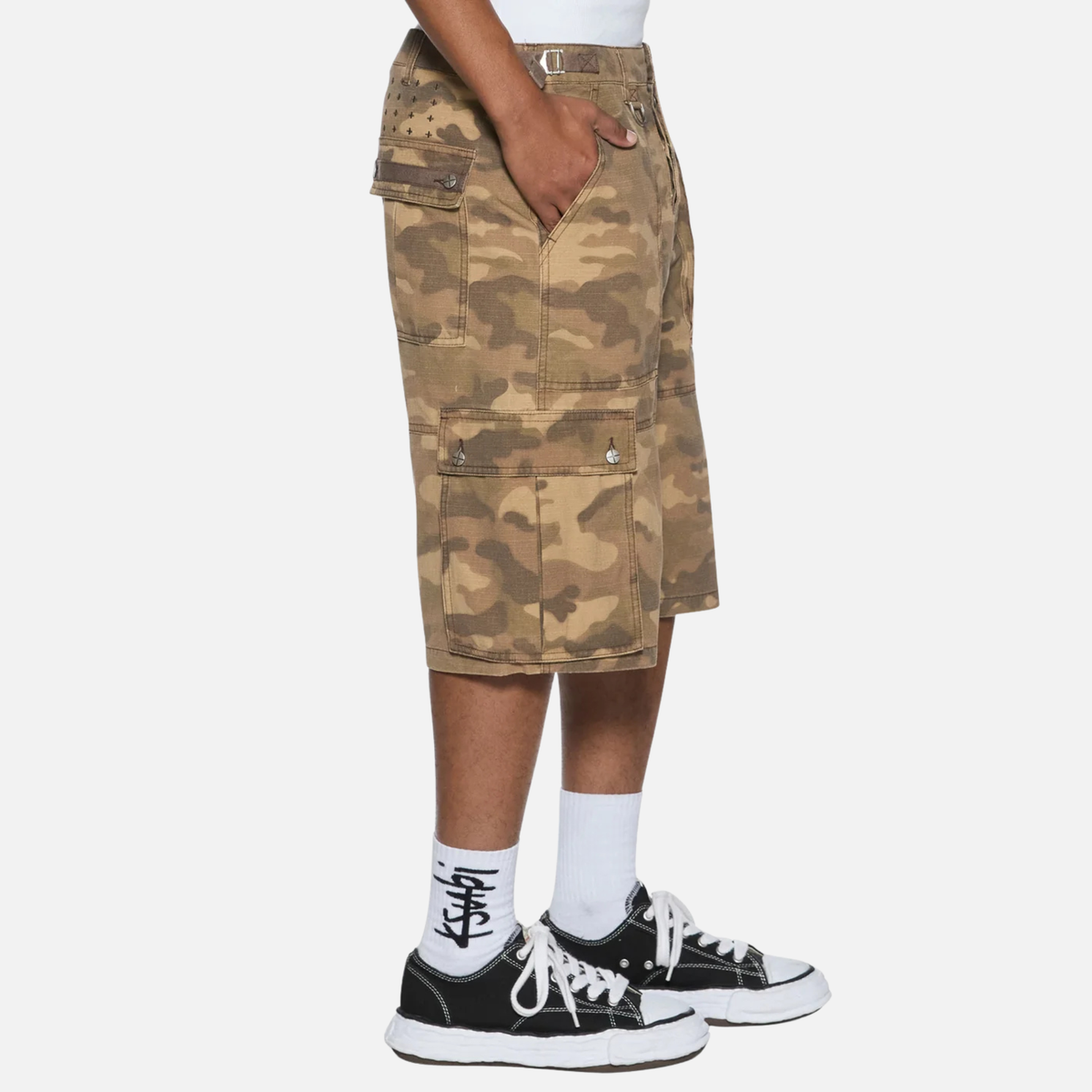Ksubi Troop Sand Camo Cargo Shorts
