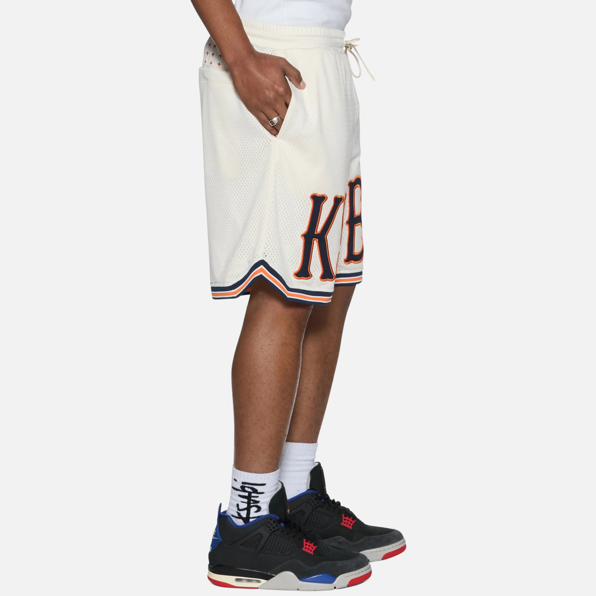 Ksubi Bolter Ecru Mesh Life Shorts