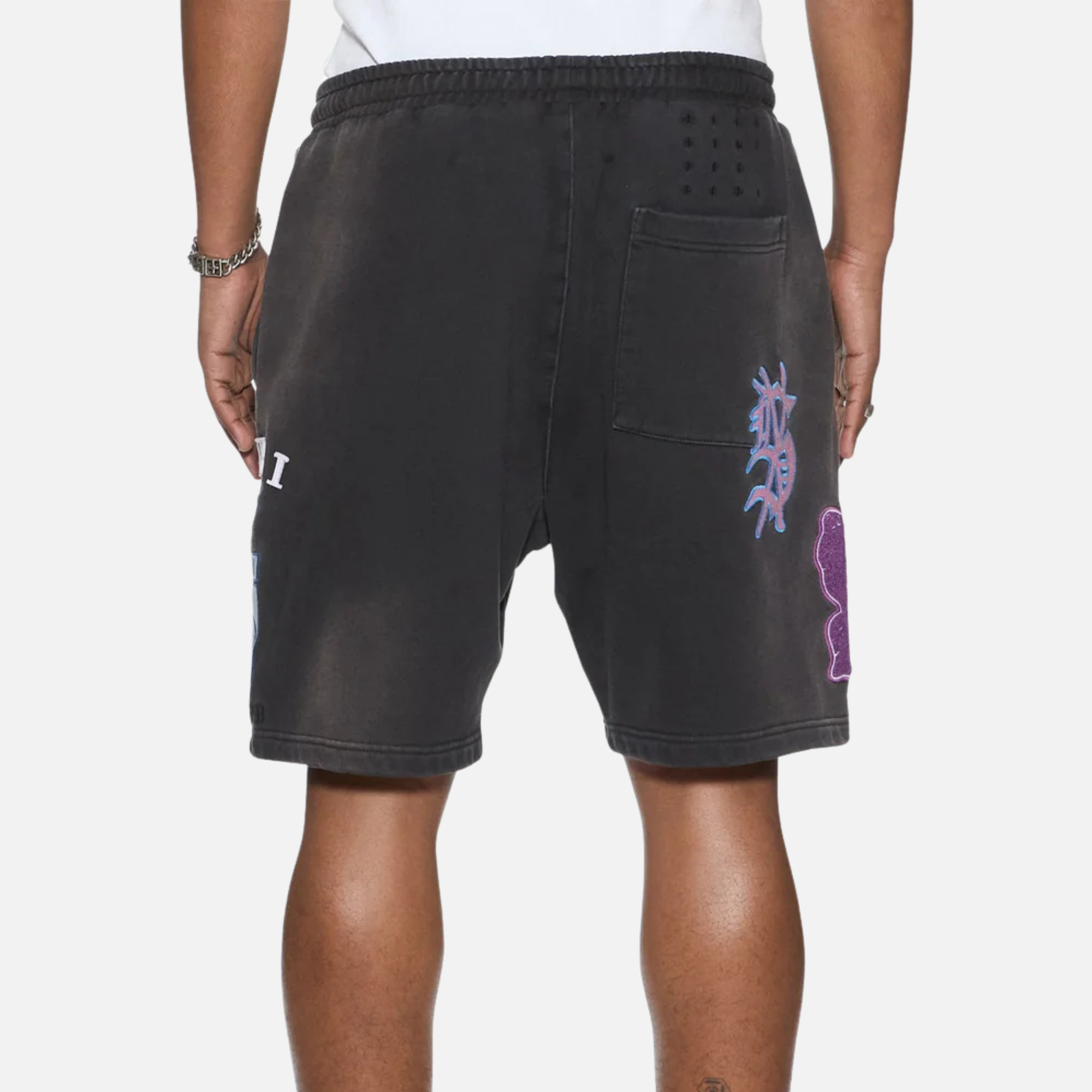 Ksubi Genesis Charcoal Fade Trak Shorts
