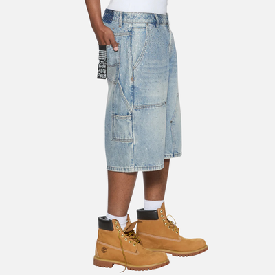 Ksubi Maxx Operator Blue Duke Crystal Shorts