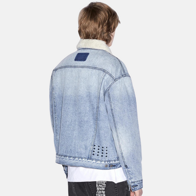 Ksubi Oh G Mid Blue Sherpa Jacket