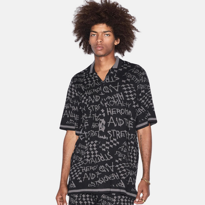 Ksubi Heroism Knit Black Resort Shirt