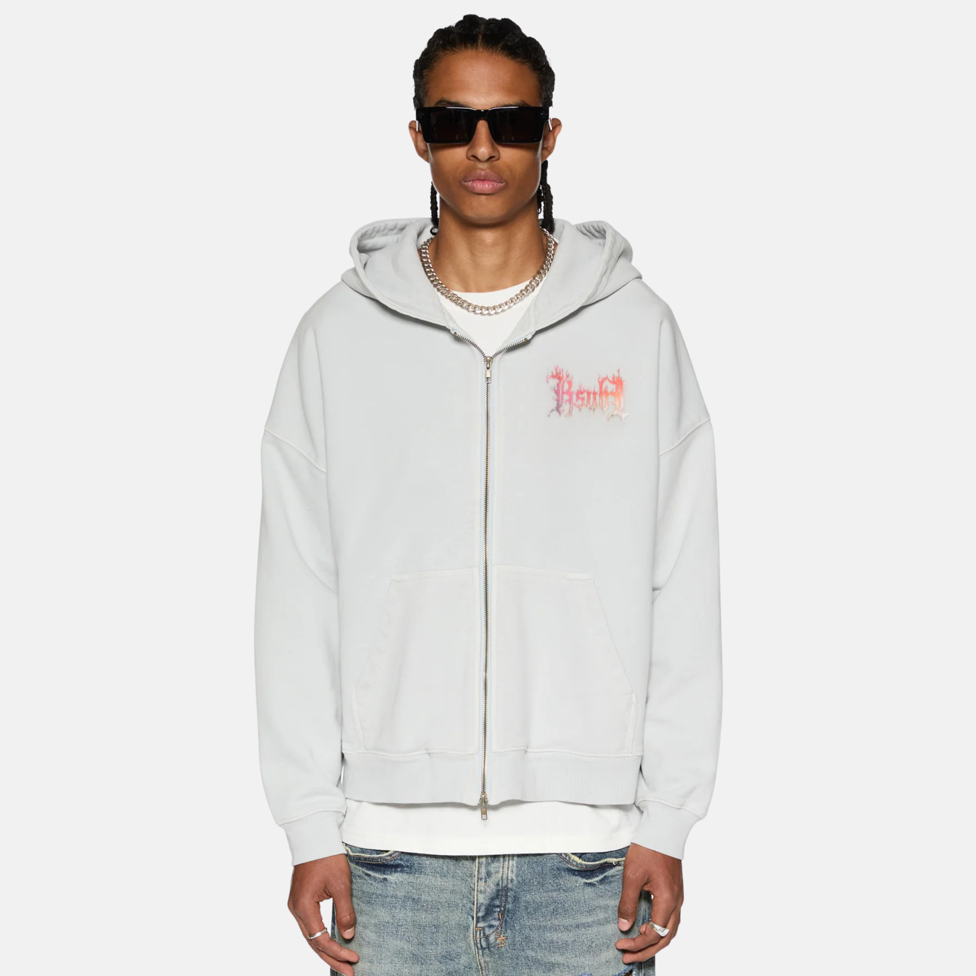 Ksubi Fuego Ekcess Zip Thru Hoodie Painted