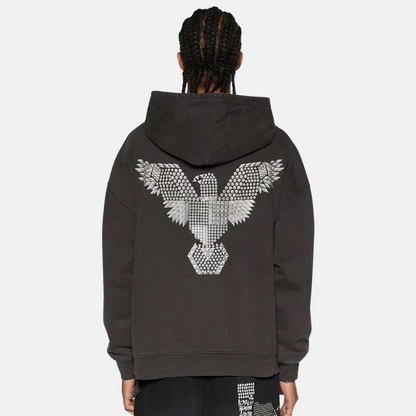 Ksubi Eagle Ekcess Hoodie Faded Black