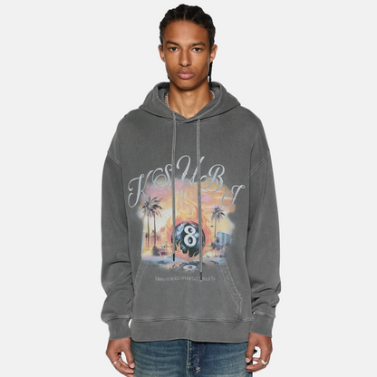 Ksubi World Order Biggie Hoodie Charcoal