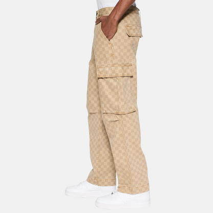 Ksubi Box Fugitive Cargo Pants Tan