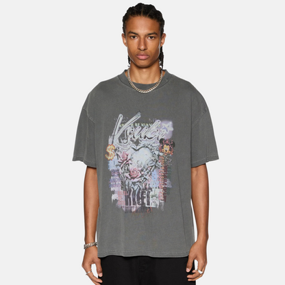 Ksubi Charcoal Sketch Ekcess T-Shirt