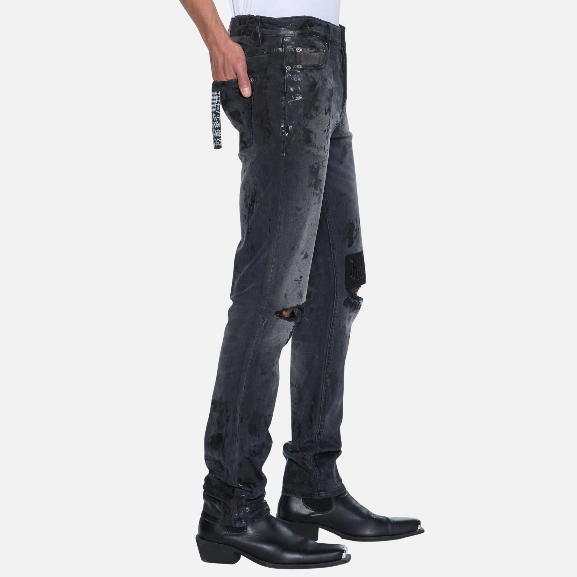 Ksubi Chitch Powder Grey Praying Jeans