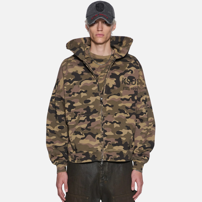 Ksubi Camo Halen Full-Zip Hoodie