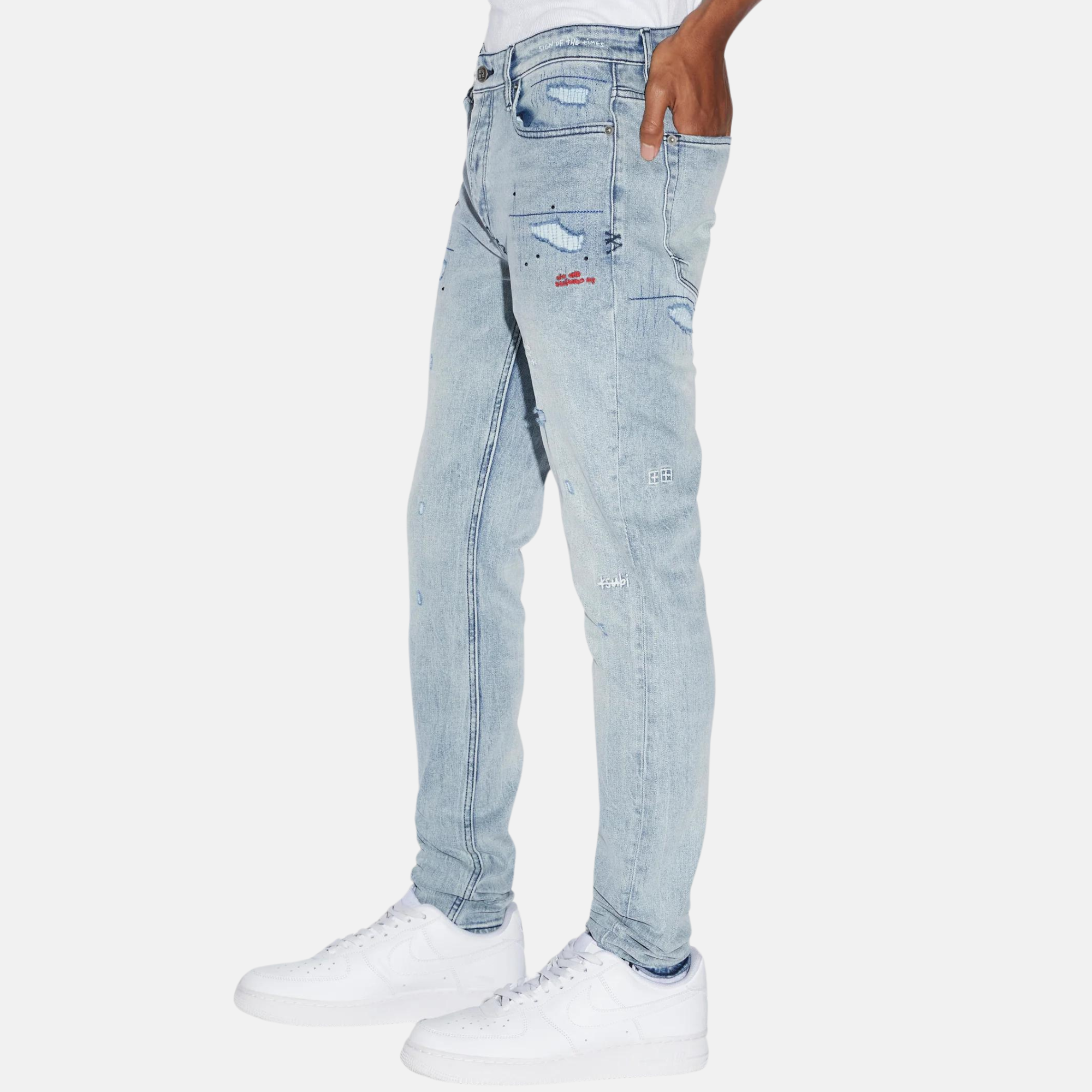 Ksubi Van Winkle Skribed Blu Jeans