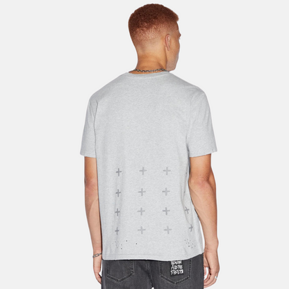 Ksubi Not Caring Kash Grey Marle T-Shirt