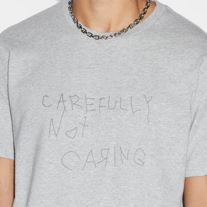 Ksubi Not Caring Kash Grey Marle T-Shirt