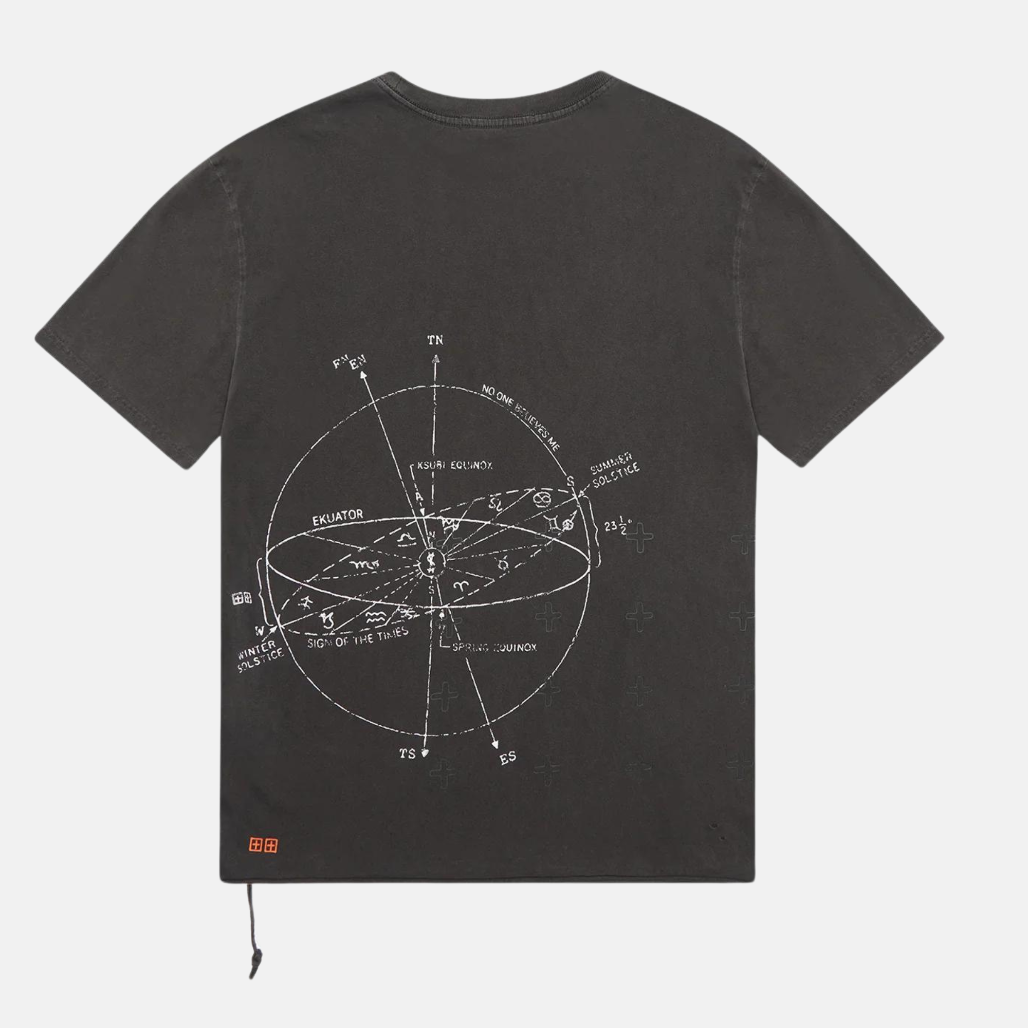 Ksubi Diagrams Biggie Faded Black T-Shirt