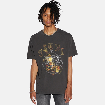 Ksubi Diagrams Biggie Faded Black T-Shirt