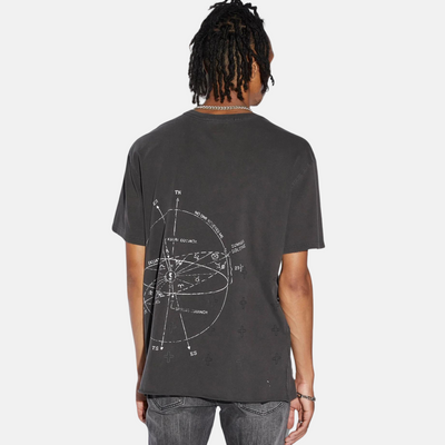 Ksubi Diagrams Biggie Faded Black T-Shirt