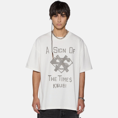 Ksubi The Sign Ekcess Antique White T-Shirt