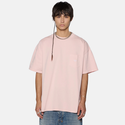 Ksubi Stamp Ekcess Pocket Magnolia Baby Pink T-Shirt