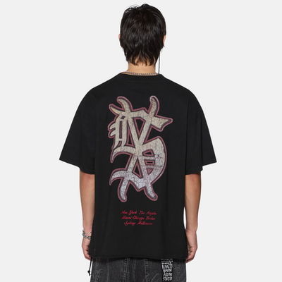 Ksubi Jet Black Playoff Ekcess T-Shirt