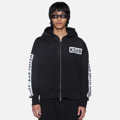 Ksubi Kings Halen Zip Black Hoodie