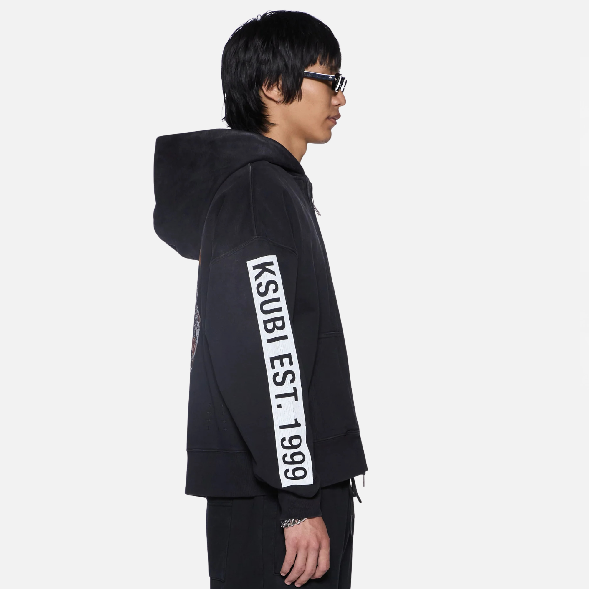 Ksubi Kings Halen Zip Black Hoodie