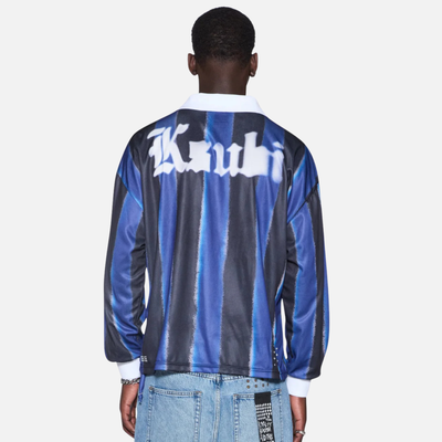 Ksubi Offside Long-Sleeve Mesh Stripe Jersey