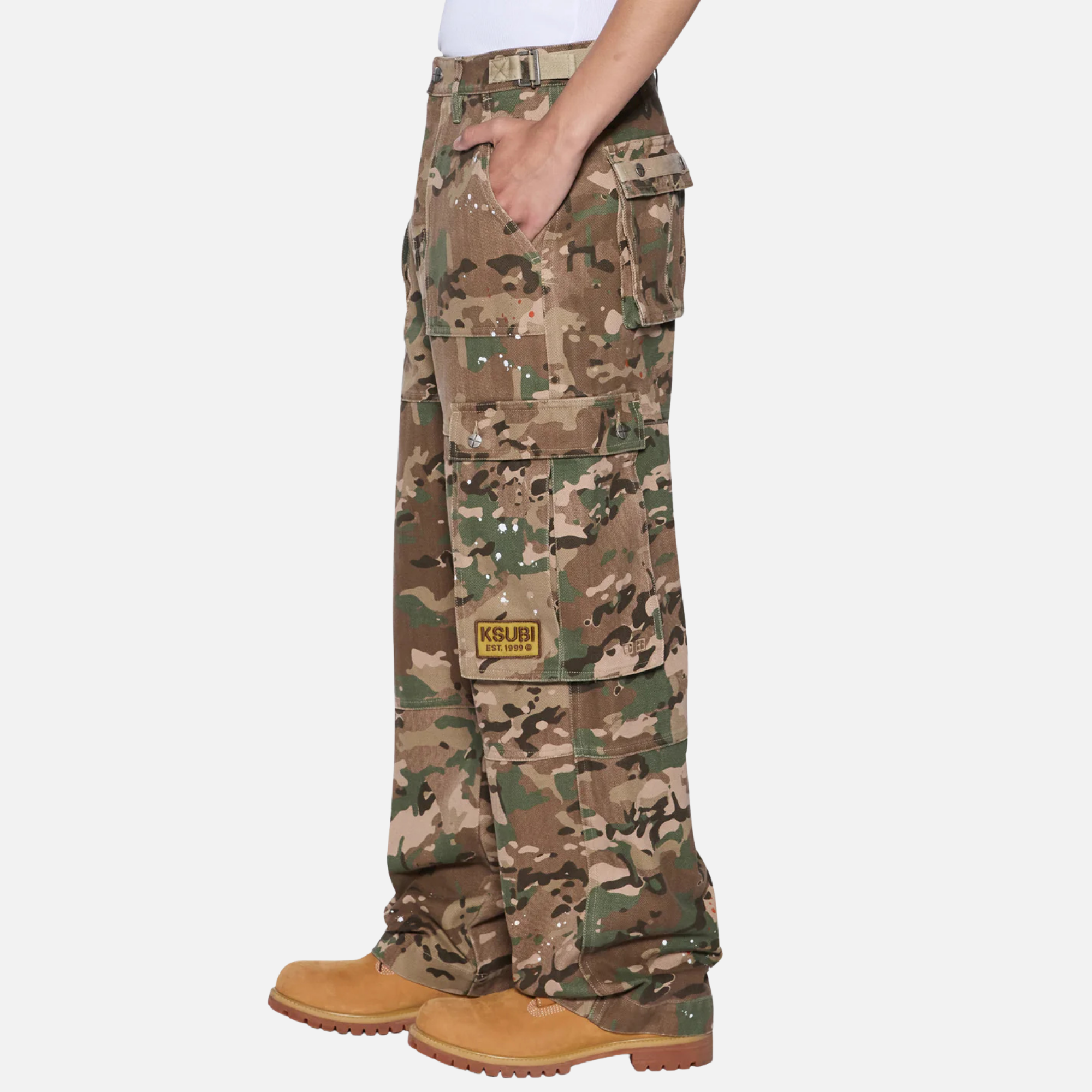 Ksubi Trooper Woodland Camo Cargo Pants
