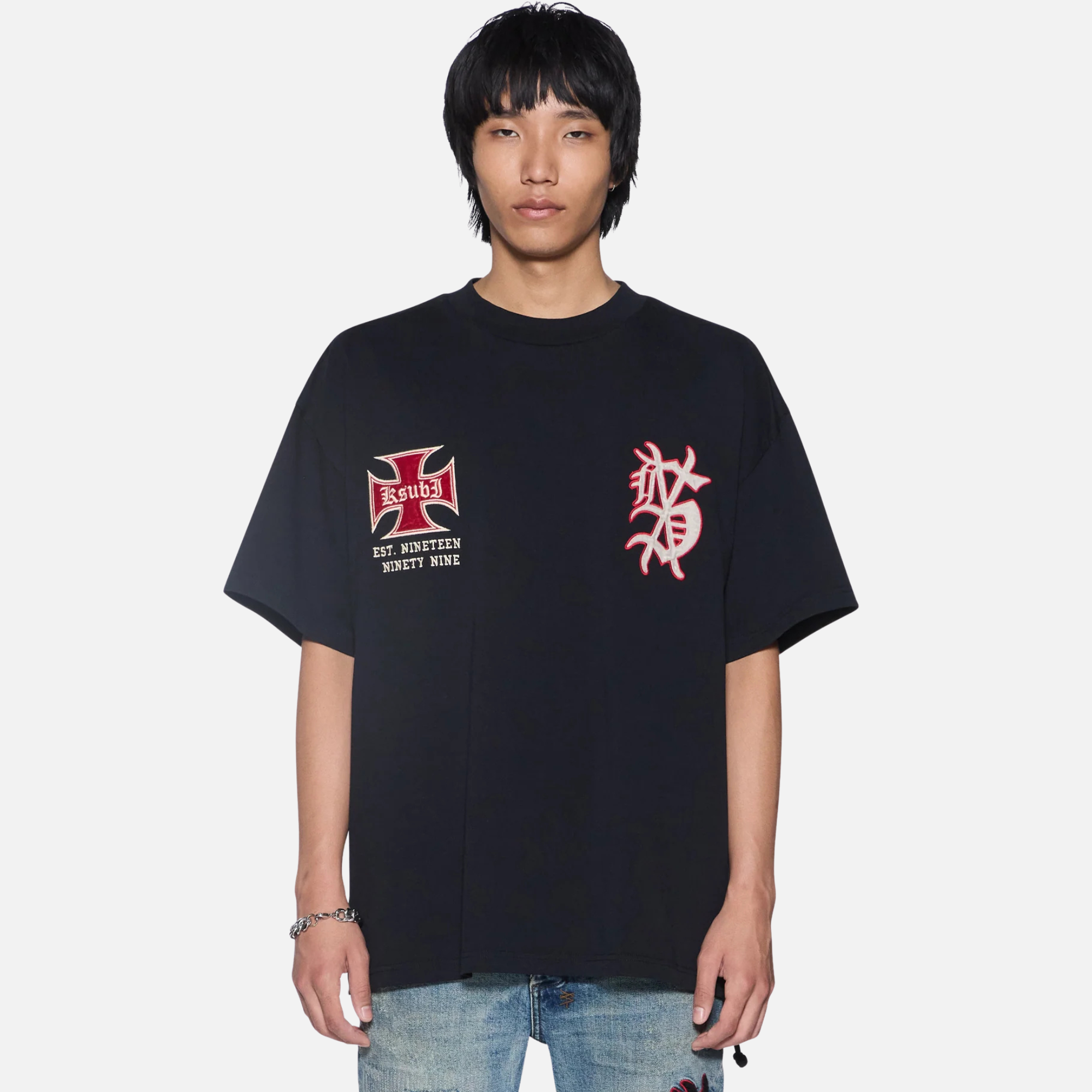 Ksubi League Excess Black T-Shirt