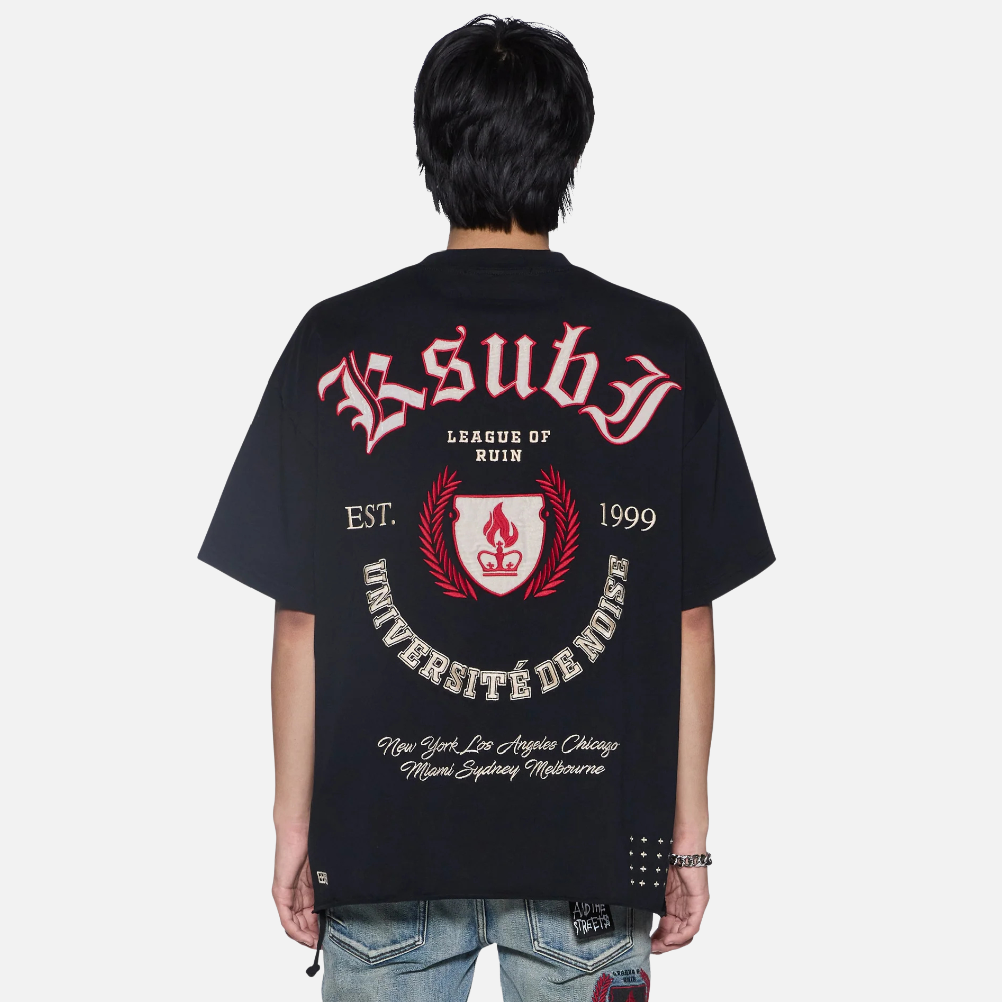 Ksubi League Excess Black T-Shirt