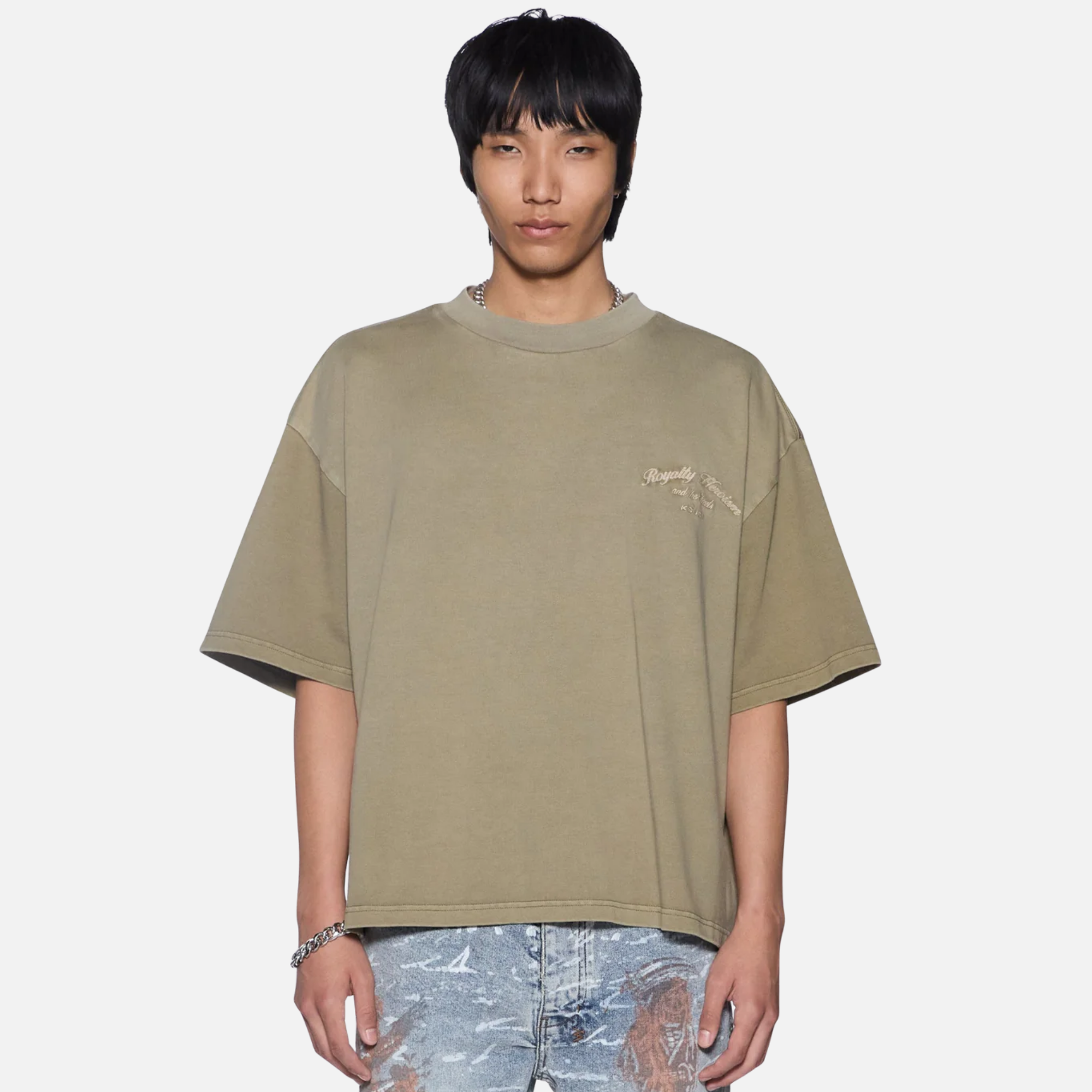 Ksubi Khaki Royal Halen Militant T-Shirt