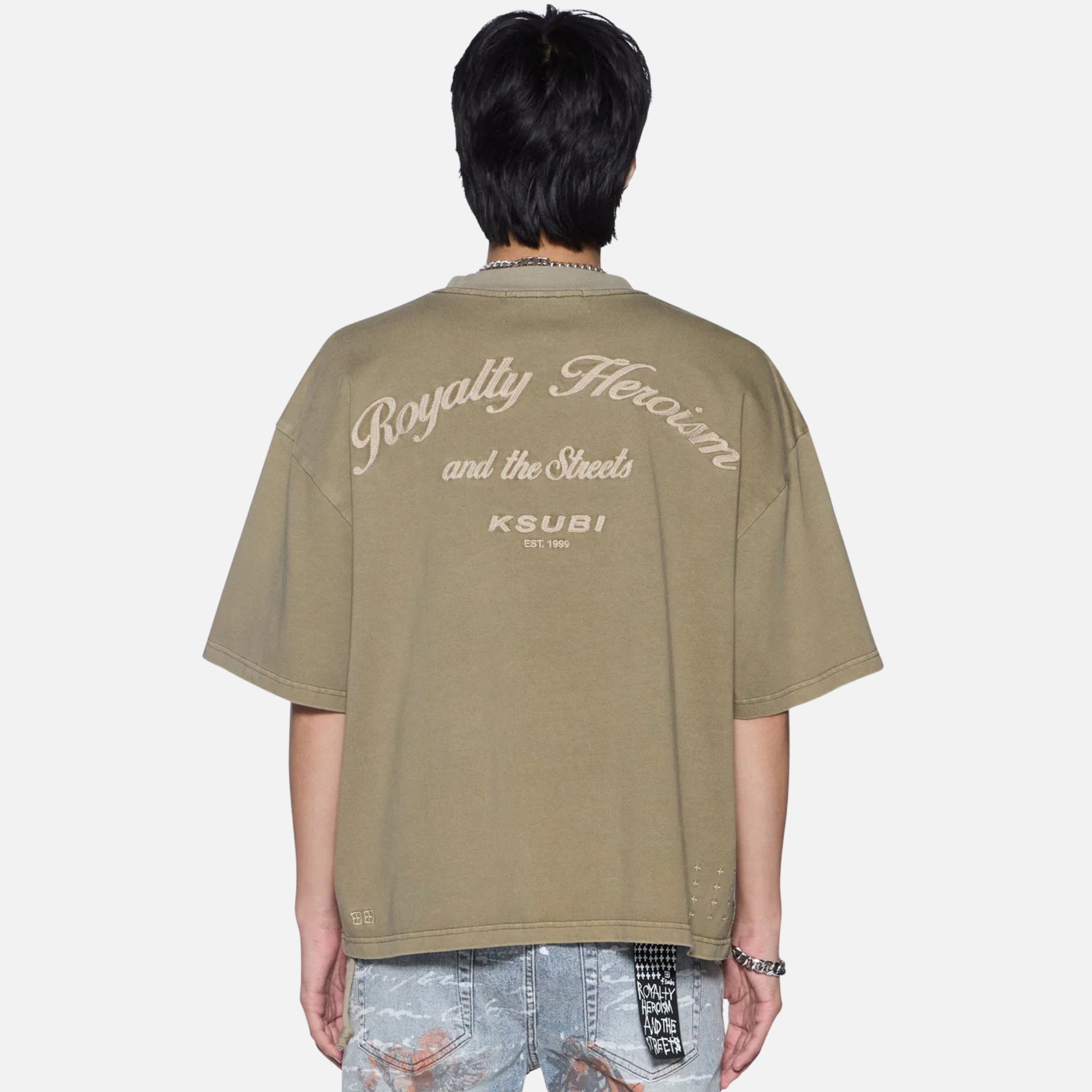 Ksubi Khaki Royal Halen Militant T-Shirt