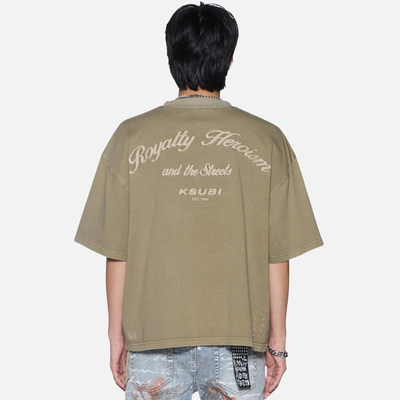 Ksubi Khaki Royal Halen Militant T-Shirt