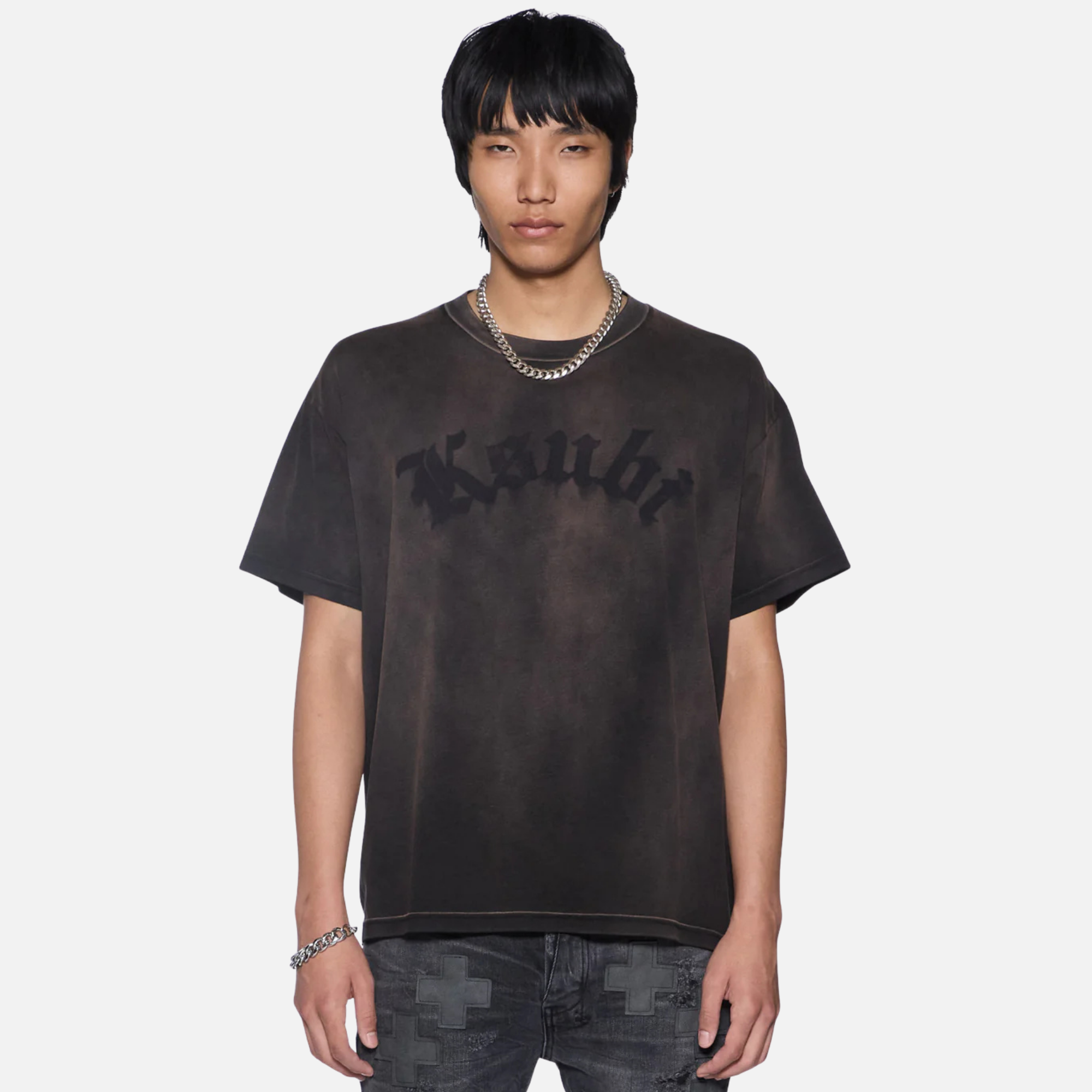 Ksubi Charcoal Idols Sid Sunfade T-Shirt