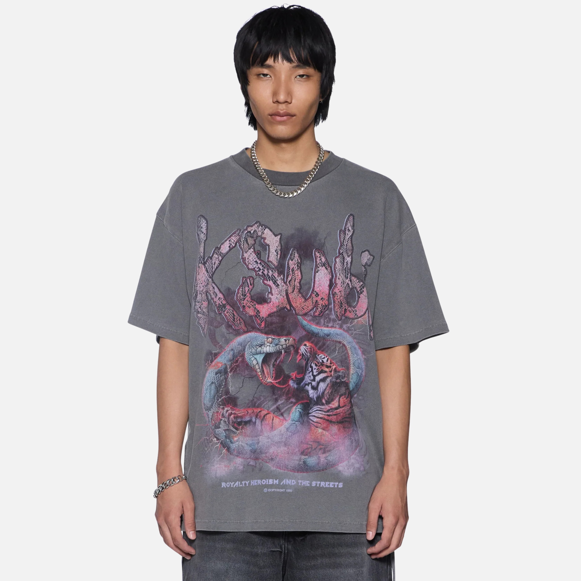 Ksubi Knotted Excess Grey T-Shirt