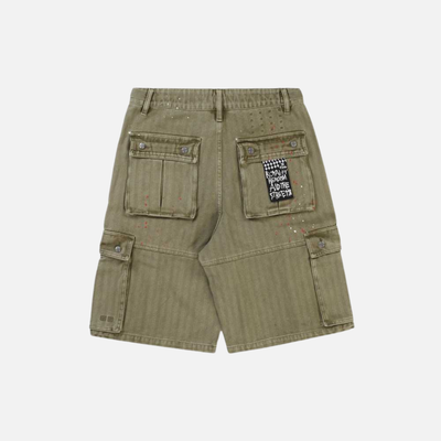 Ksubi Khaki Trooper Militant Cargo Shorts