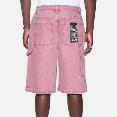Ksubi Drill Maxx Operator Plum Shorts