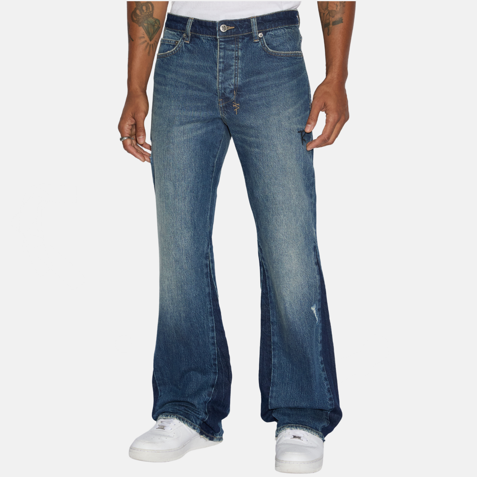 Ksubi x Trippie Redd Bronko Trip Spliced Jeans – Puffer Reds Ksubi x Trippie Redd Bronko Trip Spliced Jeans – Puffer Reds