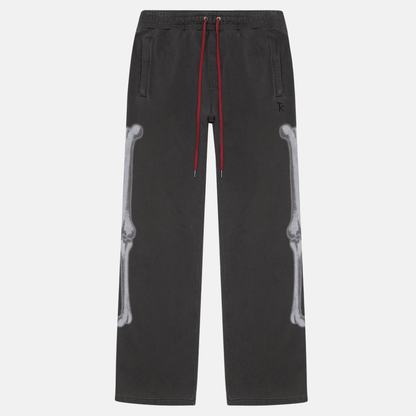 Ksubi x Trippie Redd Skeleton Trak Faded Black Sweatpants