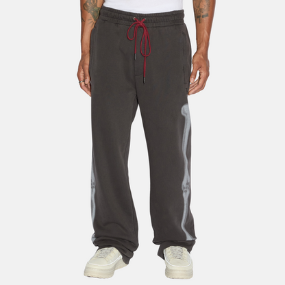 Ksubi x Trippie Redd Skeleton Trak Faded Black Sweatpants