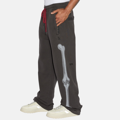 Ksubi x Trippie Redd Skeleton Trak Faded Black Sweatpants