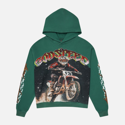 Godspeed Green Motocross Hoodie