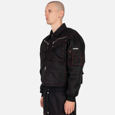 Nash New York Black Parachute Bomber