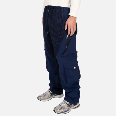Nash New York Navy Mesh Cargo Pants