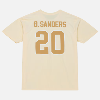 Mitchell & Ness NFL Sandman Name & Number Detroit Lions Barry Sanders T-Shirt